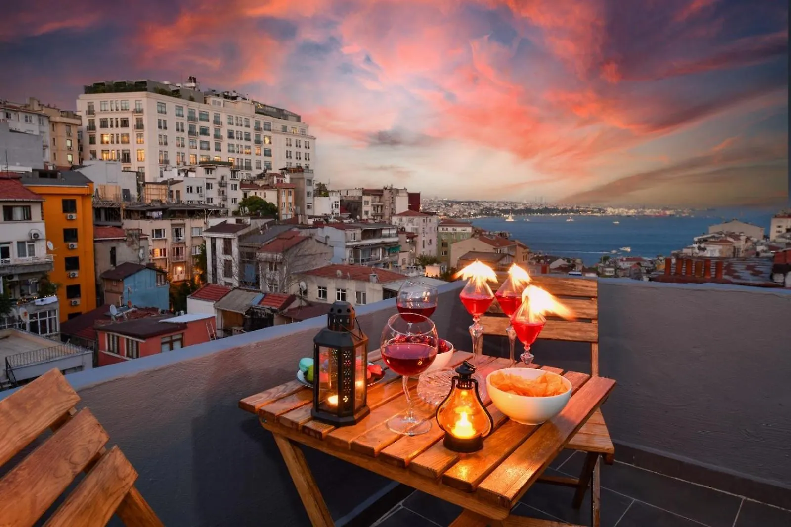 The Maiden Tower From Your Bedroom Romantic View, In Taksim Square Istanbul